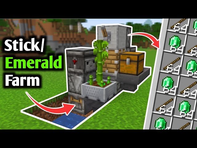 BEST Stick and Emerald Farm in Minecraft Java 26.2+ AND Bedrock 26.4+!
