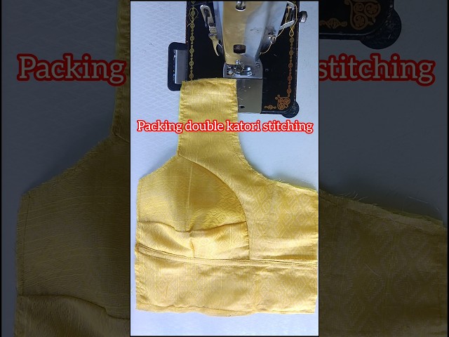 Packing double katori stitching #shorts #blousestitching #tailoring #sewing #youtubeshorts