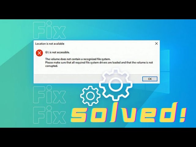 The Volume Does Not Contain A Recognized File System | Video Guide | Rescue Digital Media