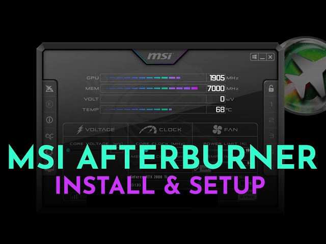 How To Setup MSI Afterburner & On Screen Display (2021)