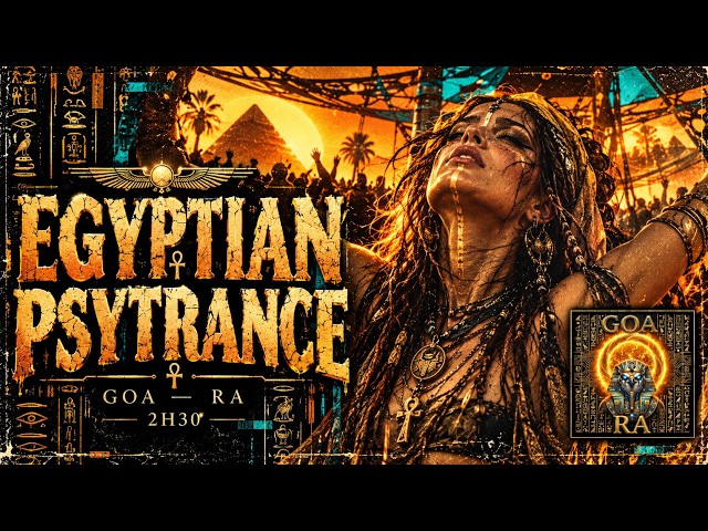 GOA — RA ☀️ (2h30 Full Album) | Ancient Egyptian Psytrance & Sun God Ritual w/AudioReactive Visuals