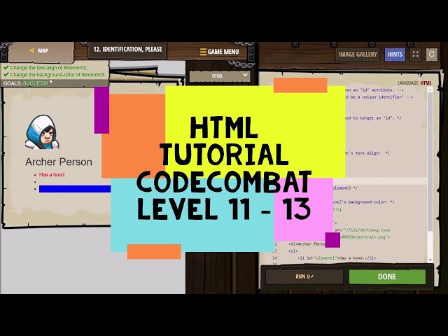 HTML Tutorial for Beginners - Codecombat Web Development Level 11 to Level 13 - Html Learning Course