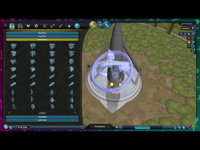 making a horrorboros in spore (2008)