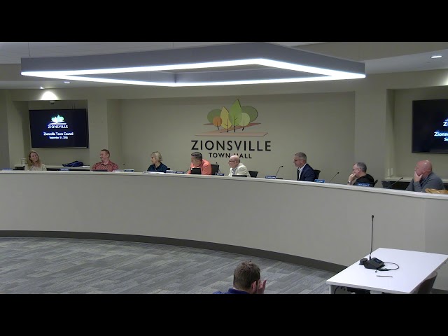 9/21/2026 Zionsville Town Council