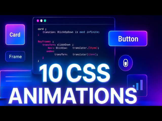 10 CSS Animations That Make Your Website Look Professional | Full Code + Explanation