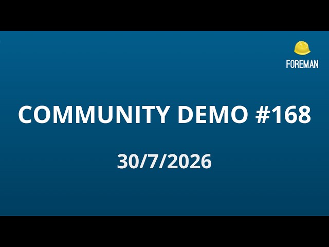 Foreman Community Demo #168