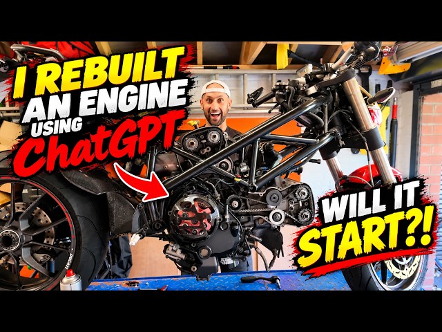 I used ChatGPT to Rebuild a SEIZED engine… Will It Start?! Episode 3: The Ducati 1098 Rebuild