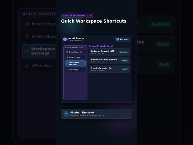 Master Jev AI Dashboard in 30 Seconds! #Shorts