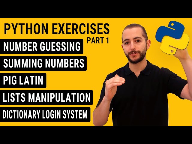 Learn Python Programming With 5 Beginner Python Exercises | 2h FREE Python Tutorials