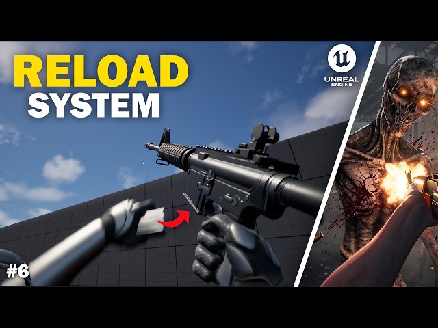 Weapon Reload System in Unreal Engine 5 | FPS Weapon System | Zombie Shooter #6