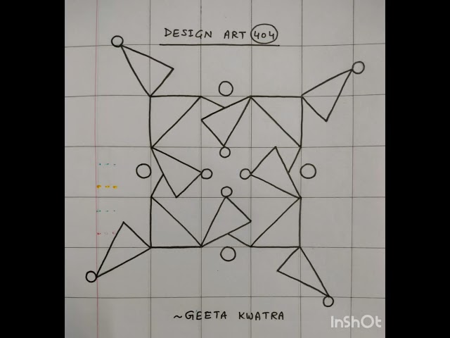Drawing of Design Art 404(Step by Step)#design art#pen art#drawing#art@geetakwatra699