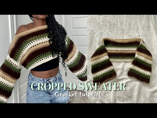 Cropped Crochet Sweater Tutorial (Beginner-Friendly)