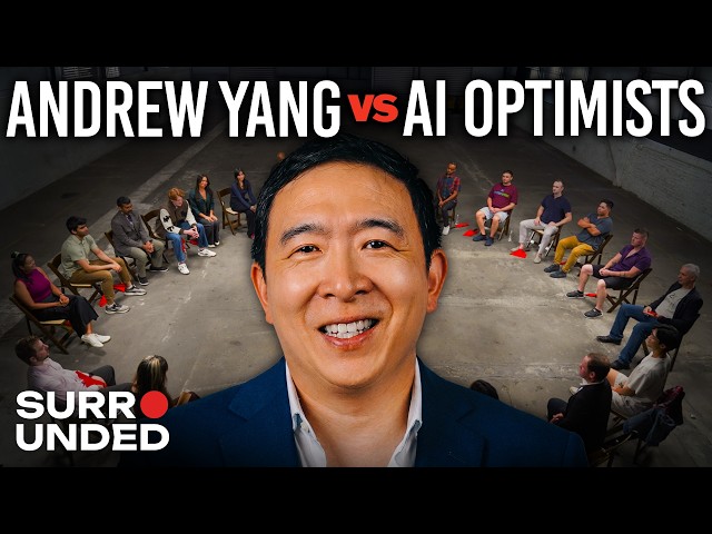 AI Realist vs 20 AI Optimists (ft. Andrew Yang) | Surrounded
