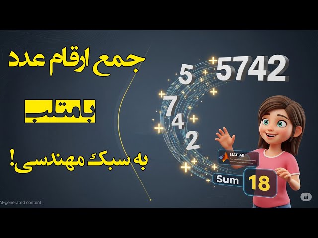 پروژه مهمی که به نظر ساده میاد|محاسبه مجموع ارقام یک عدد در متلب
