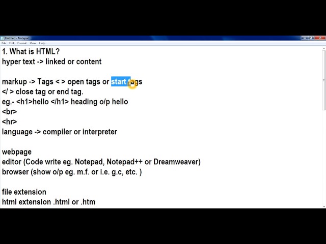 Best HTML Tutorial and introduction in Hindi Yogesh Goyal | Part 1