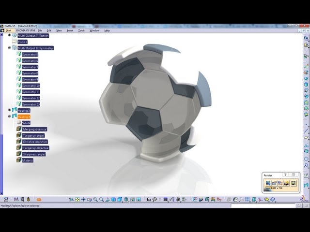 Catia V5 Tutorial|Generative Shape Design|How to create a Soccer Ball|Start to Finish|Part 4