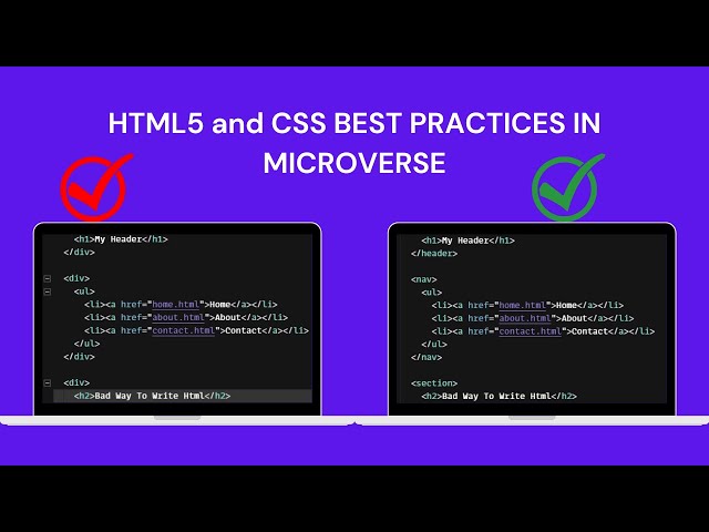 HTML5 and CSS Best Practices