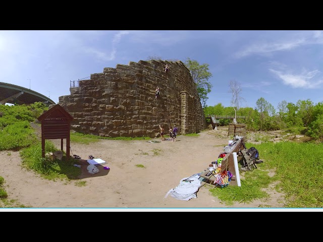 360º Richmond, VA: Manchester Climbing Wall 6K 360 Sterescopic 3D