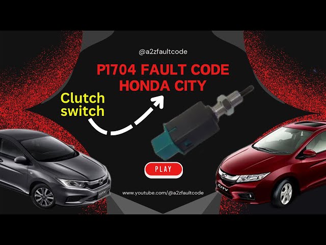 P1704 clutch pedal position switch A/B circuit incorrect correlation / Honda clutch switch repair