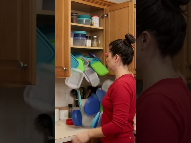🍽️ 5 Tricks to Organize Your Kitchen Cabinet! ✨ #shorts