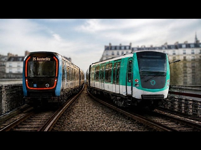 4K | PARIS MÉTRO LIGNES 5 ET 10 | MF01 vs MF19