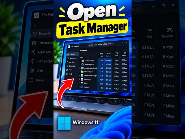 How To Open Task Manager in Windows 11 ( 2026 )