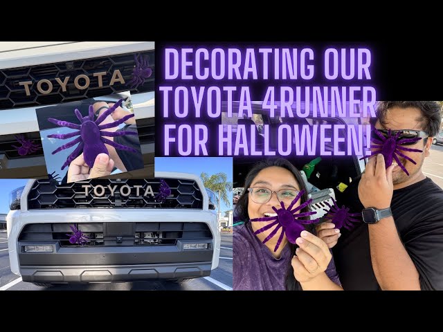 Decorating our 6th Gen Toyota 4Runner for Halloween! Halloween decorations ideas for cars and trucks