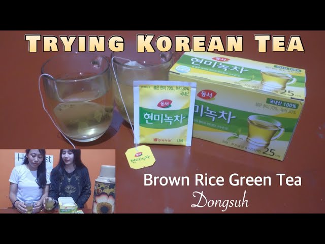 Trying Korean Tea | Brown Rice Green Tea Dongsuh 동서 현미녹차