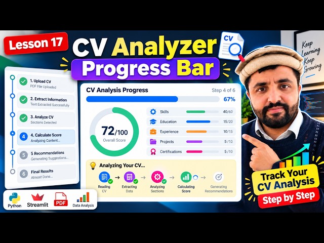 Video 17  CV Analyzer Progress Bar