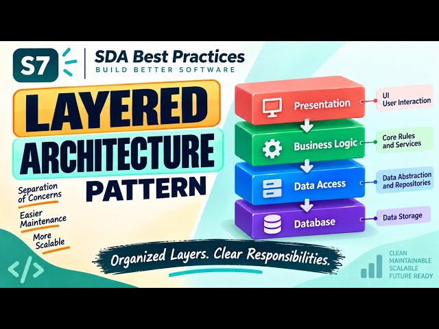S7 | Layered Architecture Pattern | SDA Best Practices | Uplatz