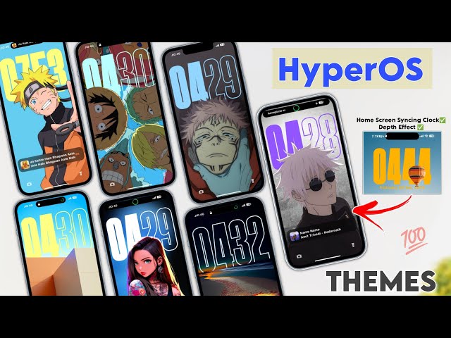 Xiaomi HyperOS New Theme | Depth Wallpaper & AOD & Dynamic Island Apply Now ✅ Miui 14 New Themes ✨
