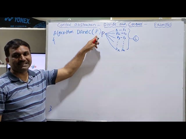 2.1 Divide and Conquer - General Algorithm Control Abstraction