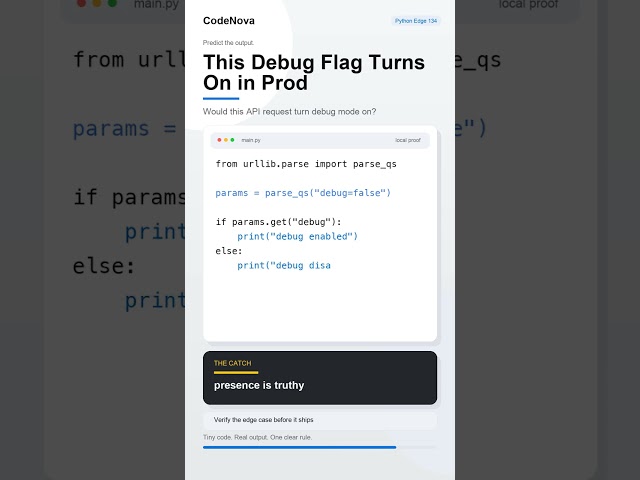 This Debug Flag Turns On in Prod