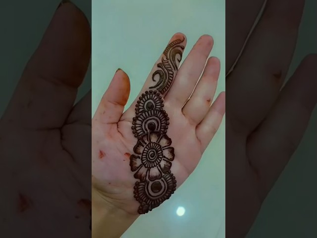 Simple Arabic mehndi design। आसान मेंहदी हथेली के लिए 🥰 #viral #shorts #mehndi #design #art #love