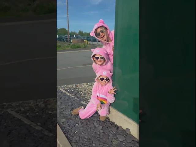 On the hunt for chocolate.. onesies carebear outfits #onesies #carebear #matchymatchy
