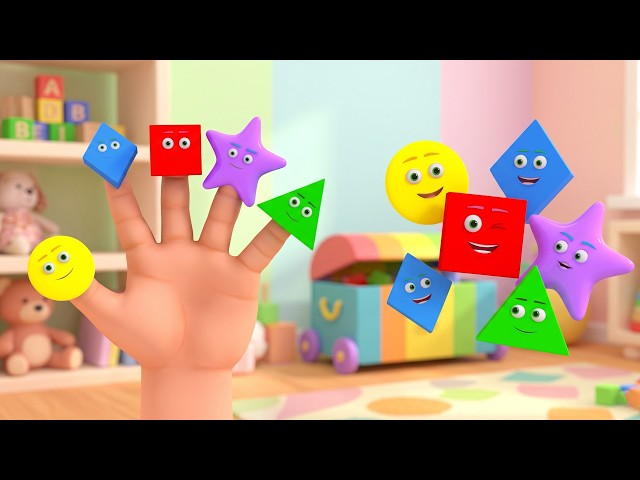 Shapes Finger Family Song | Sing And Learn Basic Shapes | Preschooler Song | ColorPop Kids