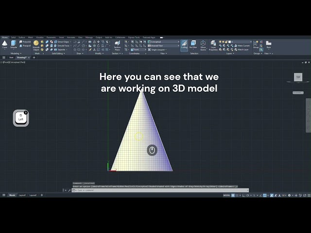 Expt 7 Q1- Section plane of cone - Engineering Graphics 26MEE1002L