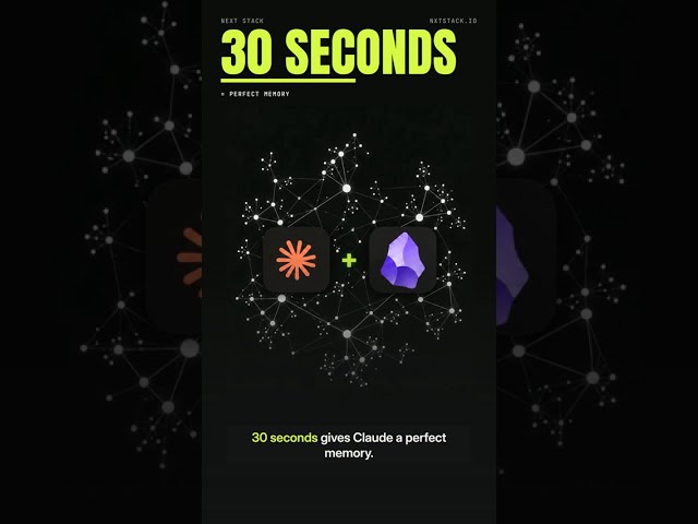 How I built an AI Second Brain in 30 seconds #secondbrain #obsidian