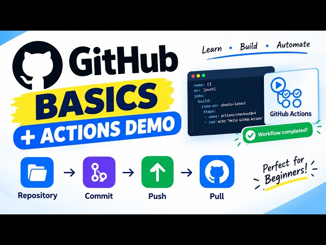 GitHub for DevOps Beginners | Basic Walkthrough + GitHub Actions Demo