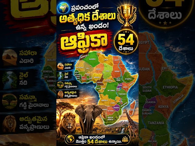 Which Continent Has the Most Countries? | Africa Has 54 Countries!  | World Geography #vidhyaKshetra