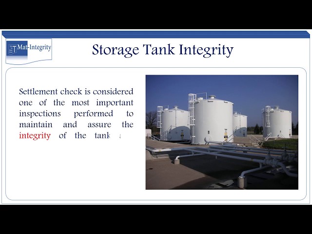 Storage Tanks Integrity (Tank Settlement)