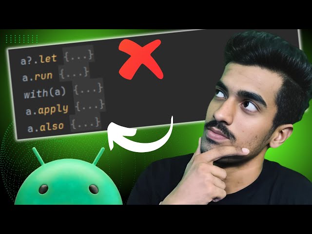 Scope functions in Kotlin: let, run, with, apply, also.