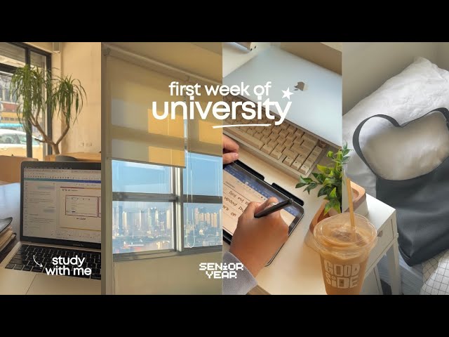 UNI VLOG • first week of uni, waking up at 5am, dorm life of a student
