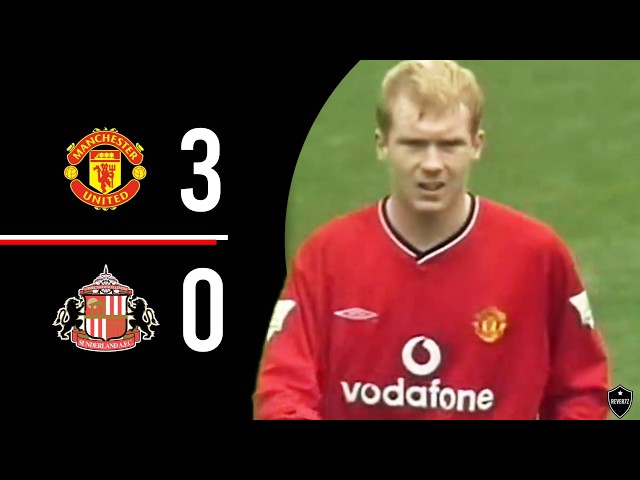 Manchester United v Sunderland | Paul Scholes Scorcher | Highlights | 2000/2001