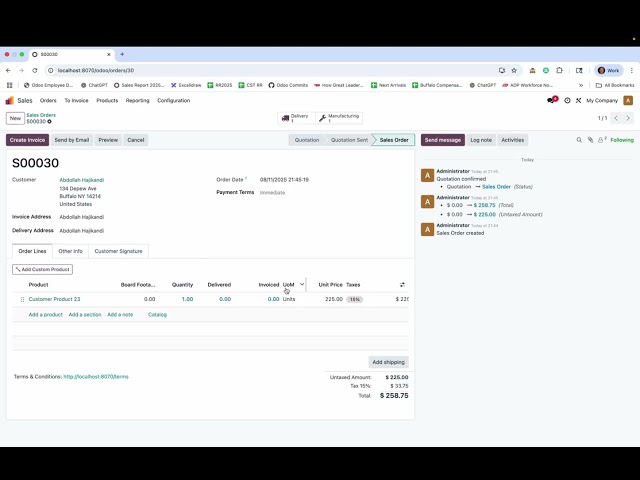Odoo V18 - Selling Custom Products & Custom BoMs