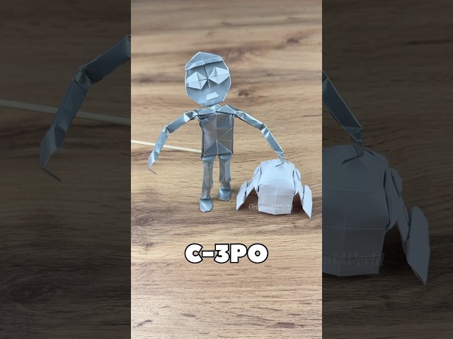 Origami Star Wars C-3PO Tutorial | DIY Easy Origami Star Wars Step By Step #starwars #origami
