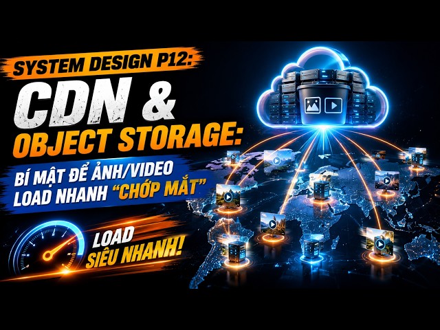 CDN & Object Storage: vì sao ảnh video load nhanh như chớp? | System Design P12