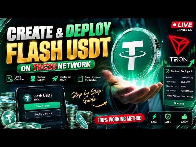 Create & Deploy Flash USDT on TRC20 Network | Live Process 