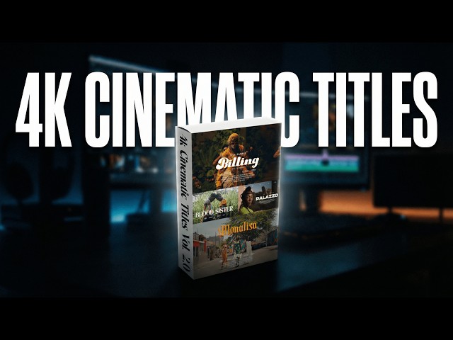Cinematic Titles in Premiere Pro | 4K Pack Tutorial