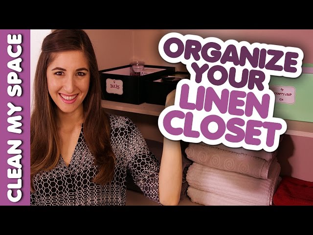 How to Organize Your Linen Closet! (Clean My Space)